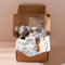WOODEN TEETHER 10-teiliges Babygeschenkset zur Geburt für Junge und Mädchen, Personalisierte Geschenke, Badetücher, Schnullerkette, Rassel, Meilensteinkarten, Lätzchen, Socke, Bürste, Babyparty(Grau)