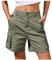 DeaAmyGline Cargo Shorts Damen Knielang, Chino Hose Damen Cargohose,Kurze Hosen Damen Sommer mit Muti- Taschen Bermuda Shorts Chinohose Cargoshorts Arbeitsshorts Freizeithose Wandershorts für Frauen