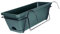 Sharplace Jardinière de Balcon avec Plateau et Support, jardinière de Garde-Corps de Pont de fenêtre, Support de Pot de Plante léger et Multifonctionnel, Vert foncé