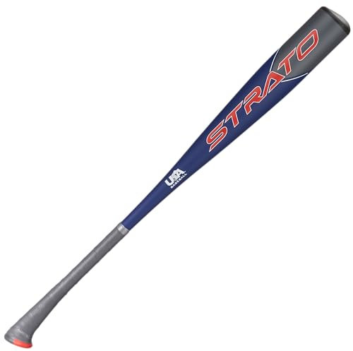 Axe Bat 2023 Strato (-8, 2-5/20.3 cm) USA Baseballschläger, 1-teilig, Legierung, Blau/Grau/Rot (78,7 cm/652.0 g)