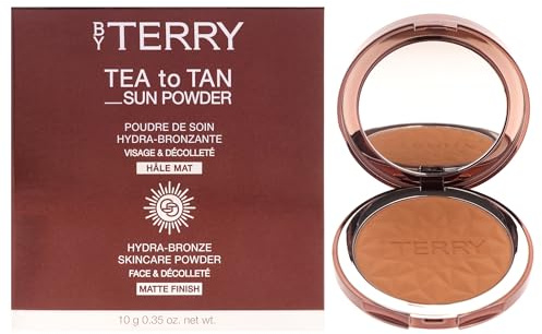 Tea To Tan Sun Bronzer Bronzer - Feuchtigkeitsspendendes und geschmeidiges Bronzing mit veganer Formel für Hautpflege, 2 Töne Medium Bronze