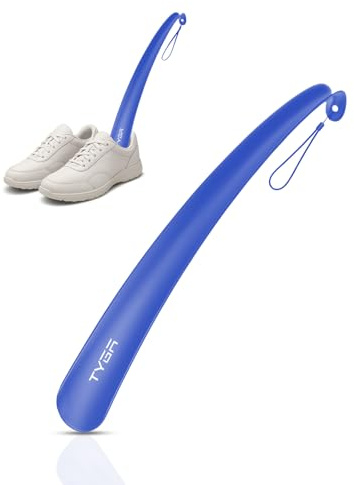 TYGA Shoe Horn Long Handled 43cm Long Shoe Horn-Plastic Shoehorn for Men, Women with Comfort Grip Long Shoe Horns-Flexible Extra Long Shoe Horn for Elderly