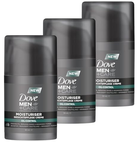 3 x Dove Men+Care Moisturiser Oil Control Gesichtspflege Creme for men je 50ml