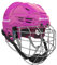 Bauer Re-Akt 55 Hockeyhelm, Combo mit Gesichtsmaske, Senior (Pink, L)