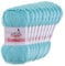 10 x 50g Häkelgarn Bambuska Sommergarn Strickgarn Baumwolle Viskose unifarben, Farbwahl, Farbe:47 babyblau