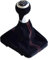 Stick Shifter Für Au&di Für A3 S3 8V Für S-line 2014-2020 Auto Schwarz/Rot Wildleder Auto Schaltknauf HeadBall 5/6 Gang Schaltknauf(6 Speed-Black)