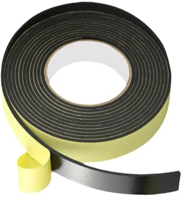 Pixaro 5CM × 10M Kautschuk Selbstklebeband - Gummistreifen Selbstklebend, Isolierband Dichtband, Gummiband Selbstklebend, für Heizung, Lüftung und Klimaanlagen