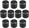 Create idea 10 Stück 13 Mm X 15 Mm Aluminium-Potentiometerknopf Drehknopf Lautstärkeregler Passend für 6 Mm D-Typ-Wellenpotentiometer Schwarz