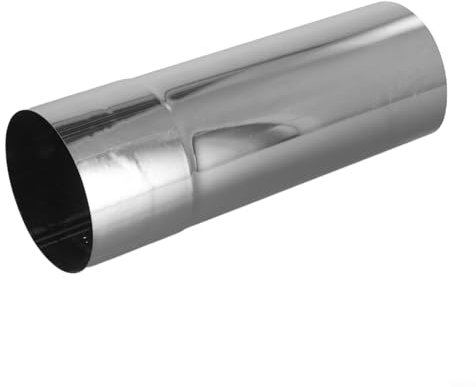 HEIBTENY Tubo de chimenea de acero inoxidable de 70-100 mm de diámetro, 200/300/500 mm, saneamiento para combustibles sólidos como madera, chapa de acero (7 cm 30 cm)