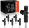 Frankberg 6x Einspritzventil Benzin Kompatibel mit 3er E90 323i 5er Touring E61 525i X3 E83 2.5 Si 7er E65 E66 E67 Z4 R.o.a.d.s.t.e.r E85 2.5 Si Replace# FJ748