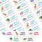 44 Personalised Stick On Name Labels for Clothes Kids, No Iron Just Peel and Stick! Suitable for School Uniform, Name Tags, Care Home, Washing Machine Proof, Dishwasher Proof, (Dinosaur)