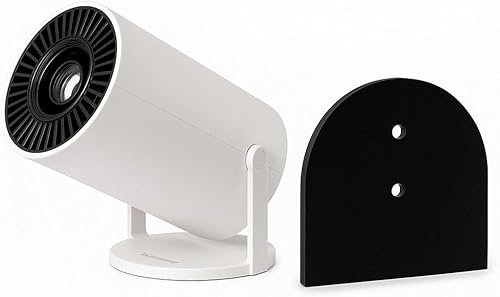 Wall & Ceiling Mount for HY300 Mini Projector – Adjustable Plastic Bracket for Home Theater & Office Use – Lightweight Mounting Solution for Small Projectors (Screws & Projector Not Included)