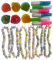 CAPTAIN PLAY Retro Süßigkeiten Klassiker Bonuspack mit Süße Ketten, Candy Lipstick und Schleckmuscheln, 18 Teile Mix in Einzelverpackung, 192g