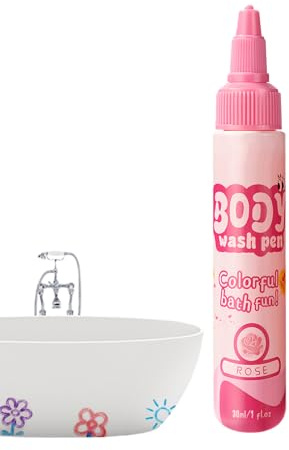 Badekreiden | 30ml Niedlicher Und Waschbarer Marker - Stifte Für Die Badewanne,Für und Mädchen Für Kunst und Spiel Während Spielzeit Im Badezimmer Für Fliesen und Wandmalerei Kleinkinder