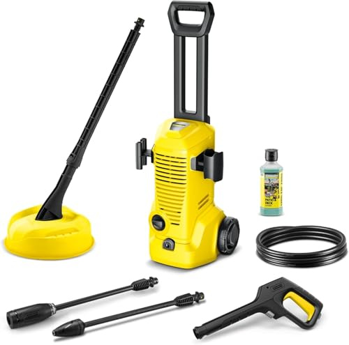 Kärcher K 2 Start Plus Home High-Pressure Washer, max. 110 bar | Flow rate: 360 l/h, area: 20 m²/h, weight: 4.2 kg, high-pressure gun, high-pressure hose, dirt blaster & Home Kit