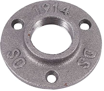 Sankaka Flangia per tubi in ghisa malleabile da 1 pollici, flange industriali per tubi e raccordi neri filettati
