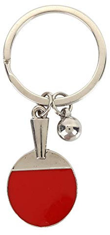 Garosa Tischtennis Ball Schlüsselbund Schläger Schlüsselanhänger Sport Metall Schlüsselanhänger Mini Schlüsselanhänger Geburtstagsgeschenk