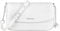 David Jones - Kleine Umhängetasche Damen - Crossbody Bag PU Leder - Frau Kette Schultertasche Rechteckige Tasche - Abendtasche Handy Handtasche Clutch Kettentasche - Elegant Reise Party - Weiß