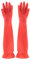 Guanti lunghi da cucina in lattice di gomma da 56 cm, guanti lunghi per la pulizia della casa (L (larghezza palmo: 11 cm)