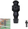 zalati Tischkicker Man 5/8 Zoll Universal Rods Tischkicker Fußballspieler zum Austausch Austauschteil - Schwarz