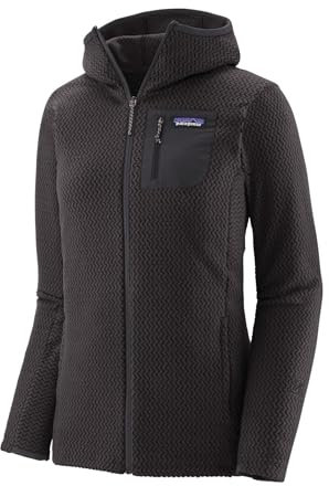 Patagonia Damen W's R1 Air Full-zip Hoody Oberteile, Schwarz, M EU