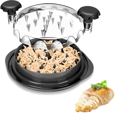 Broyeur de poulet antidérapant pour viande, Hachoir A Viande Manuel, Déchiqueteuse pour Viande et Nourriture avec Poignées et Base Antidérapante Hachoir à Viande Manuel pour Poulet Porc, Boeuf, Salade
