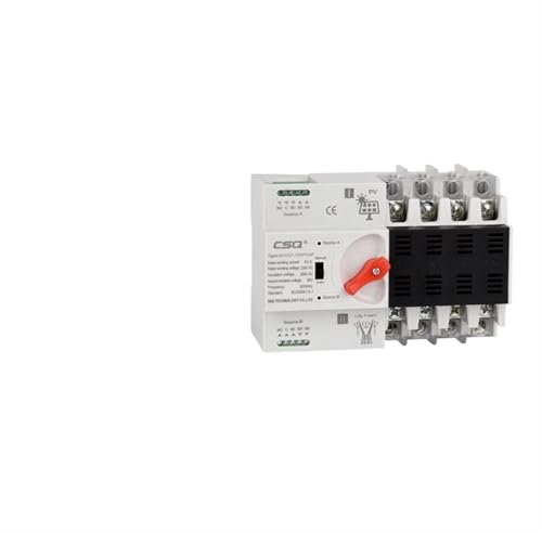 SFTSVFEO Onduleur Solaire photovoltaïque 4p Din Rail ATS PV, Double Puissance, commutateurs de sélection de Transfert Automatique, 63a 100a ininterrompu(Generator Type,100A-2P-230V)