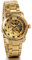 JewelryWe Herren Armbanduhr, Business Casual Skelett mechanische Mechanik Uhr mit Edelstahl Armband, Gold …