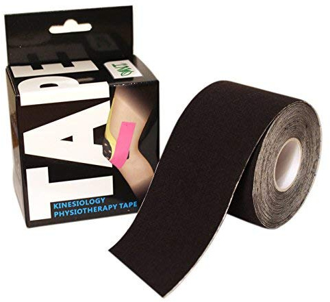 Nature Therapy NT Kinesiology Elastic Tape | 5m x 5cm Roll of Elastic Muscle Support Tape for Exercise, Sports & Injury Recovery (Black)