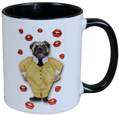 Harald Glööckler Pompöös Tasse Hund mit goldenem Anzug - designed by