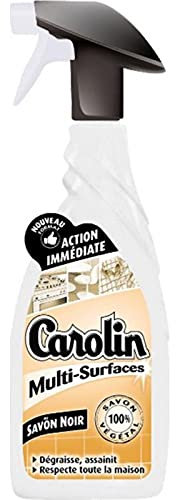 Carolin Spray Multi-Surfaces Savon Noir 650ml (Lot de 3)