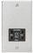 Knightsbridge CS89BC Square Edge Dual Voltage Shaver Socket in Brushed Chrome with Black Insert, 10.5 mm*149.3 mm*89.0 mm