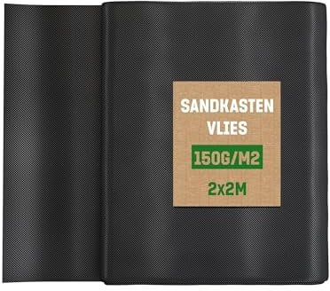 GardenGloss® Fieltro para Caja de Arena Extra Fuerte (2m x 2m) – 150 g/m² Tela Antihierba contra Las Malas Hierbas