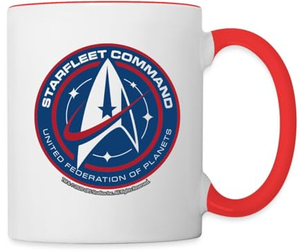 Spreadshirt Star Trek Discovery Starfleet Insignia Two-Tone Mug