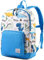 VASCHY Kinderrucksack Jungen, Niedlich Wasserabweisend Vorschule Kinder Rucksack Kindergarten Kleinkind Schul Rucksack Mädchen mit Brustgurt Blau Dinosaurier