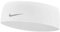 Nike Dri-Fit Swoosh Headband N1003447-197, Unisex Headbands, White, One Size EU