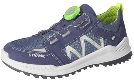 RICOSTA Jungen Low-Top Sneaker REEN, Kinder Halbschuhe, lose Einlage, RicostaTEX, BOA, schnürschuhe, atmungsaktiv, Turnschuhe, Ozean/Jeans (170), 37 EU