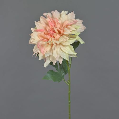 artplants.de Deko Dahlie Natsu, pfirsich, 60cm - Künstliche Dahlie