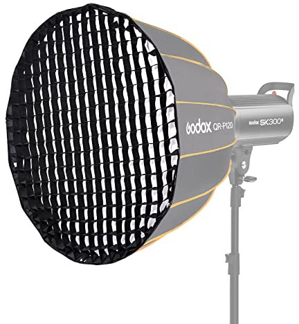 GODOX Softbox P90G / P120G avec Grille à 90° en Nylon et Style Softbox avec Grille en Nid d'Abeille 90°