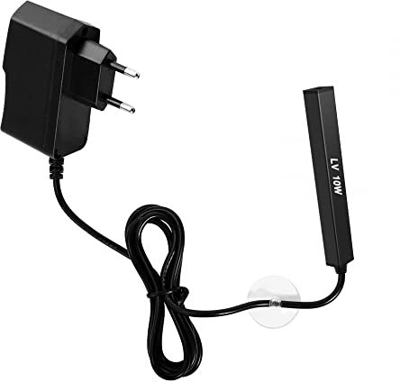 MiOYOOW Mini Aquarium Heizung,10W Temperatur Aquarienheizer Einstellbare Aquarium Klein Heizung für Kleine Fischbecken und Aquarien Europäische Norm