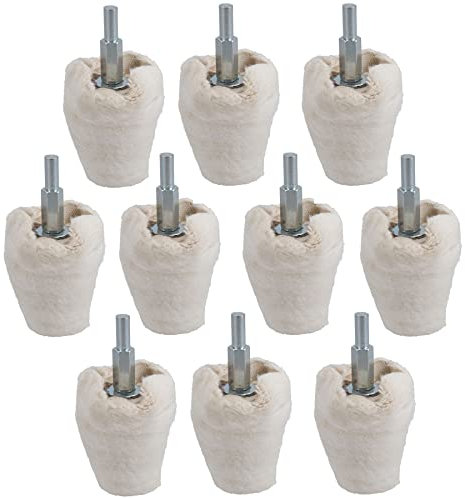 Lot de 10 serpillières en coton en forme de gobelet 50 mm