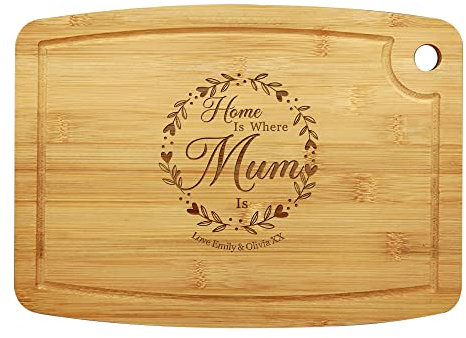 Personalised Chopping Board Gifts for Mum Bamboo Cheese Board Chopping Board Cutting Board Mother's Day Personalised Gift for Women Her Mum Grandma Wife Nanny Nanna(Design 2)