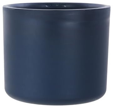 Gardenesque Ecomade Planter 35cm, Dark Blue, Reclaimed Ocean Waste Plastic, Eco-Friendly, UK-Made Pot for Indoor & Outdoor Use, Lightweight, 35 x 35 x 30cm