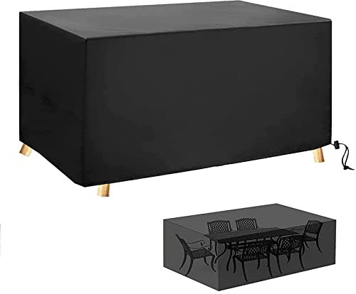 Abdeckplane Wasserdicht GartenmöBel Lounge Abdeckung Wasserdichtem 200X140X70cm Abdeckhauben für Möbelsets für Gartentisch Sitzgruppe Möbelsets,Schwerlast 600D-Oxford Gewebe