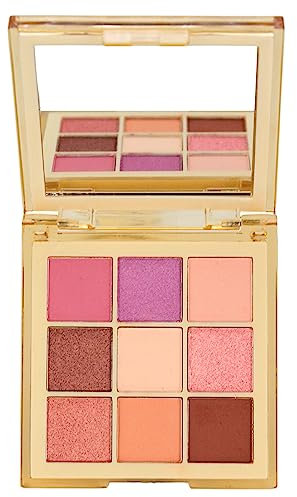 Sombras de Ojos Para Crear Looks Profesionales Paletas de Sombras de Ojos 9 Tonos Altamente Pigmentados De Textura Suave y Sedosa Sombra de Ojos Fácil de Difuminar (Nude, 9 Colores)