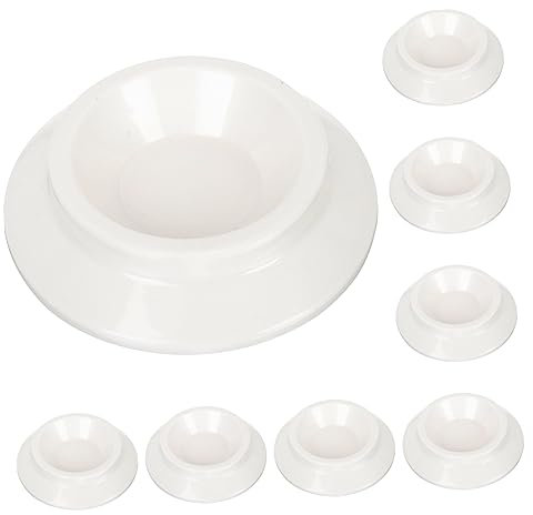 NUSITOU 8 Pièces Sous-verres De Piano Repose-pieds Anti-bruit Pour Piano Protecteur De Sol De Piano Protecteurs De Sol Pour Meubles Accessoire De Piano Abdos Roulettes Blanche Antidérapant