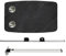 Wohnmobil-Wandklapptisch, Wandtisch, Esstisch, Klapptisch Outdoor, Klappbarer Esstisch, Ideal for Wohnmobil, Reisen, Picknick, Zuhause, BüRo, Schlafsaal, Kleine RäUme (Color : Marble Black, Size : W