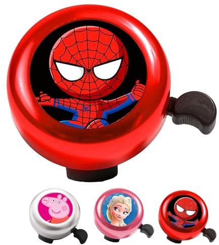 Fahrradklingel Kinder, Spider Fahrradklingel Laut Hupe Fahrrad Kinder Klingel Kinderfahrrad Klingel Glocke Jungen Mädchen für Geburtstag Weihnachten Kindertag Kinderfahrrad Roller Laufrad Zubehör