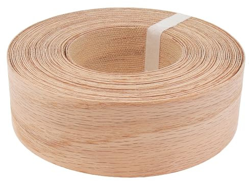 PNXKTXO Kantenband aus Eichenholz, 5,1 cm x 15,2 m, Rolle, Holzfurnier, Kantenstreifen, echtes Klebeband für Schrankmöbelreparatur