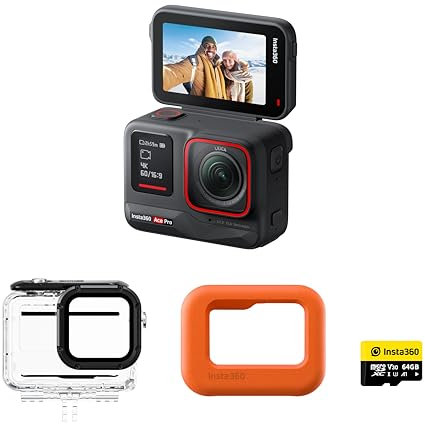 Insta360 Ace Pro 8K Action Camera SPLASH Kit inc Accessories - Dive Case + Float Guard + 64GB